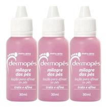 3 Loção Dermopés Milagre dos pés Trata e Afina Fim das Rachaduras