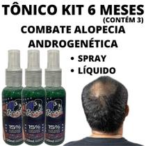 3 Loção Spray Tratamento Capilar Anti Alopecia Androgenética