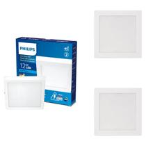 3 Luminária Plafon led 12w Philips 6500k Sobrepor Bivolt
