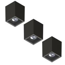 3 Luminária Sobrepor Boxit Par20 Preto E27 Save Energy 3 Luminária Sobrepor Boxit Par20 Preto E27 Save Energy