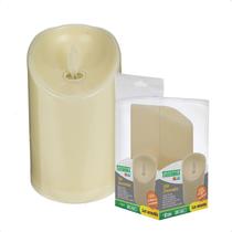 3 Luminária Vela Led 10Cm Efeito Chama Quente Decor