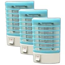 3 Luminárias Armadilha Elétrica Mata Mosquito Dengue Zica