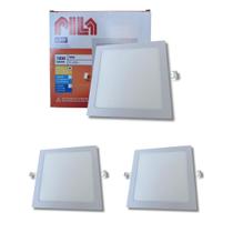 3 Luminárias Painel Led Embutir Philips Pila 18w 3000k