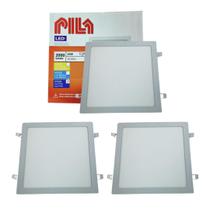 3 Luminárias Painel Led Embutir Philips Pila 24w 6500k
