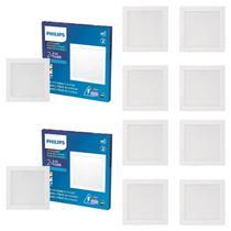 3 Luminárias Plafon Led 6500k Philips 24w 2000lm Bivolt