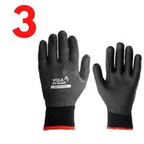 3 Luva Anticorte Alta Temperatura 250º Furos Espinhos Volk
