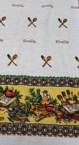 3 m Tecido Alvejado Estampado, Para Pano Prato, Artesanato, LARGURA 70 CM