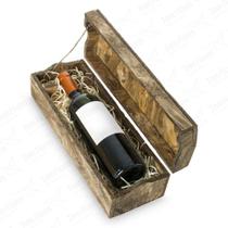 3 Madeira reciclável Caixa para Garafas Vinho e Outras OSB
