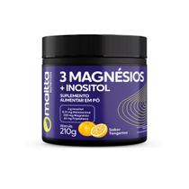 3 Magnesios Inositol Sabor Tangerina 210g. Maltta 3 Magnesios Inositol Sabor Tangerina 210g. Maltta