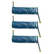 3 Mangueira Espiral Carreta Para Freio A Ar Caminhão Azul 5,5mts