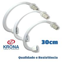 3 Mangueiras Engate Plástico Flexível P/ Vaso 30cm Krona 3 Mangueiras Engate Plástico Flexível P/ Vaso 30cm Krona