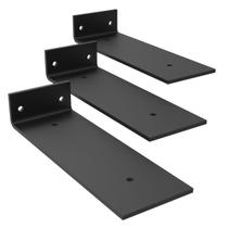 3 Mão Francesa 20cm Invisível Invertida Aço Forte Resistente