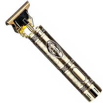 3 Máquina De Cortar Cabelos Elétrico Sem Fio Dourada Buda