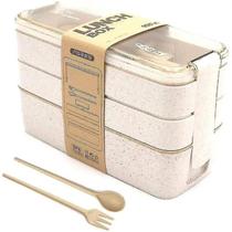 3 Marmitas quente/frio Fitness Lunch Box 900ml micro ondas 3 Marmitas quente/frio Fitness Lunch Box 900ml micro ondas