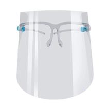 3 Máscaras Fácial De Proteção Transparente Com Óculos - Coisas da Fofa