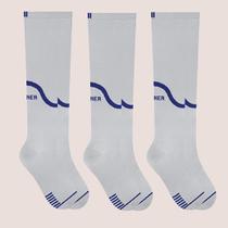 3 Meias 3/4 Compressão Masculina Fitness Corrida Selene 3 Meias 3/4 Compressão Masculina Fitness Corrida Selene