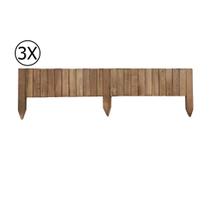 3 Metros Delimitador de Jardim de Eucalipto 30x50 cm Stain Nogueira