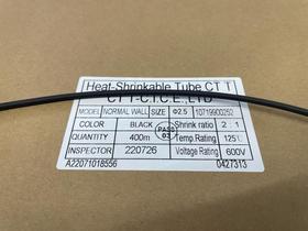 3 Metros Termo Retratil Ø 2,5mm Preto