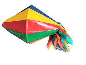 3 Mini Enfeite Decoração Balão festa junina colorido 14cm
