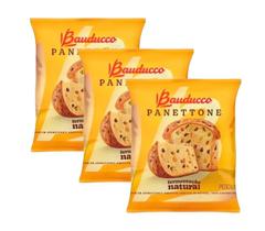 3 Mini Panettone Panetone Bauducco Frutas Cristalizadas 80g