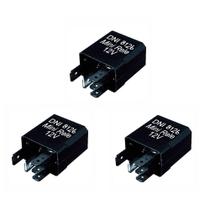 3 Mini Relés Auxiliares Uso Geral 12V 30/20A - DNI 8126