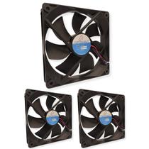 3 Mini Ventilador 12025S-12 Cooler 12V D121 AsaFan 120mm Sleeve Durabilidade Ventilação Eficiente 3 Mini Ventilador 12025S-12 Cooler 12V D121 AsaFan 120mm Sleeve Durabilidade Ventilação Eficiente