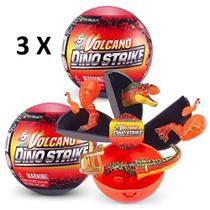 3 Miniatura Colecionável 5 Surprise Dino Strike 3 Miniatura Colecionável 5 Surprise Dino Strike