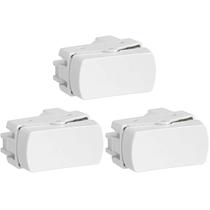 3 Módulo Interruptor Simples Linha Miluz 10a Schneider 10 A 250 V Branco 3 Módulo Interruptor Simples Linha Miluz 10a Schneider 10 A 250 V Branco