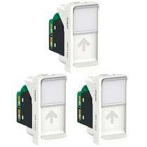 3 Módulo Tomada Rj45 8 Fios Upt Cat5e Schneider Linha Orion S70540004