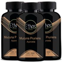 3 Mucuna Pruriens 500mg 360 Cápsulas - Ethos Nutrition