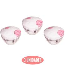 3 Multiprocessador de alimentos com 3 laminas Manual 500ml