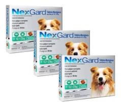 3 Nexgard Para Cães De 10 A 25 Kg 9 Cp Antipulga E Carrapato 3 Nexgard Para Cães De 10 A 25 Kg 9 Cp Antipulga E Carrapato