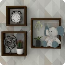 3 Nichos Para Quarto De Bebê Infantil Parede Marrom 3 Nichos Para Quarto De Bebê Infantil Parede Marrom