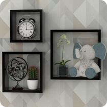 3 Nichos Para Quarto De Bebê Infantil Parede Preto 3 Nichos Para Quarto De Bebê Infantil Parede Preto