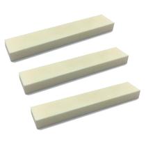 3 Nut Pestana osso 6x12x60 mm peça bruta de moldar p violao 3 Nut Pestana osso 6x12x60 mm peça bruta de moldar p violao