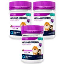 3 Nutrisana Megaderm 84g Tabletes Mastigáveis 3 Nutrisana Megaderm 84g Tabletes Mastigáveis