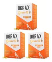 3 Ograx Derme 10 Pelo Pelagem Cães E Gatos Avert 30 Cap Kit 3 Ograx Derme 10 Pelo Pelagem Cães E Gatos Avert 30 Cap Kit