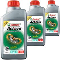 3 Óleo Semissintético 10W30 Actevo 4T API SL Castrol