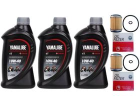 3 Oleos 10w40 Yamalube, 2 Filtros Oleo Fazer 250, Lander 250 3 Oleos 10w40 Yamalube, 2 Filtros Oleo Fazer 250, Lander 250
