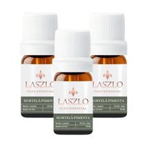 3 Óleos Essencial Hortelã-Pimenta GT Índia Laszlo - 10 ml