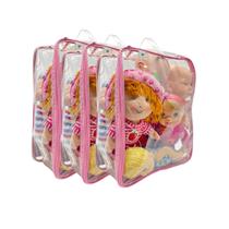 3 Organizador de Brinquedo Grande Carrinhos Bonecás Pelúcia Resistente e Rosbuto C/Alça Manuseio