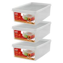 3 Organizador Geladeira Plástico G Ordene Saladas Hortaliças