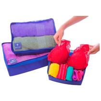 3 Organizador Para Itens Unissex Grande Bolsas Kits Bag Alta Qualidade Pratico P M G