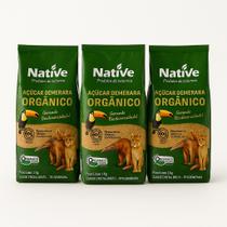 3 Pacote de Açucar Demerara 1kg Native 3 Pacote de Açucar Demerara 1kg Native