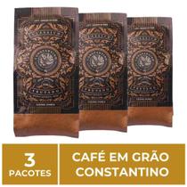 3 Pacotes de 250g, Café em Grão, Constantino