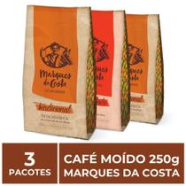 3 Pacotes de 250g de Café Moído, Marques da Costa