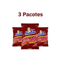 3 Pacotes De Bala Dura Sabor Canela - 600g - Marllon