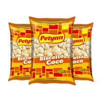 3 Pacotes de Biscoito Coco 400g PETYAN 3 Pacotes de Biscoito Coco 400g PETYAN