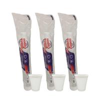 3 Pacotes de Copo de 180ml Branco PP Ultratherm com 100 unidades