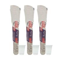 3 Pacotes de Copo de 180mlTransparente PP Ultra com 100 unidades